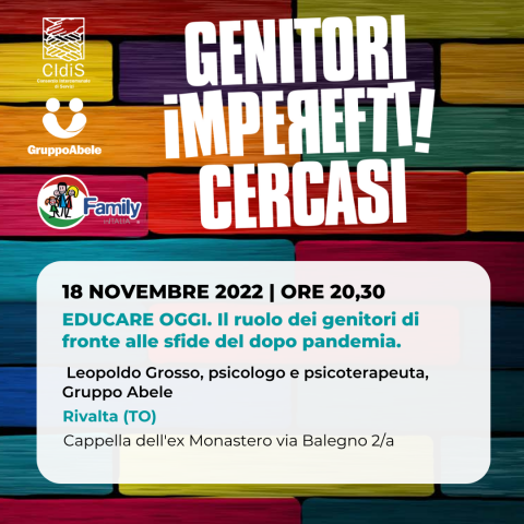 Genitori imperfetti - incontro 18 novembre 2022