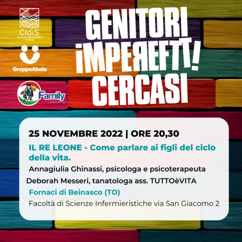Genitori imperfetti - incontro 25 novembre 2022